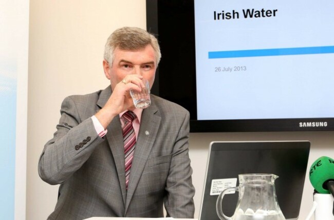 File Photo Water Pressure Alan Kelly says John Tierney should be out facing the public and I'll tell him that.