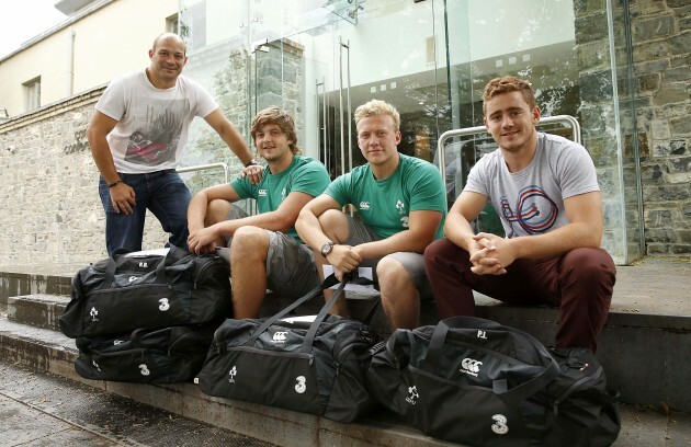 Rory Best, Iain Henderson, Stuart Olding and Paddy Jackson