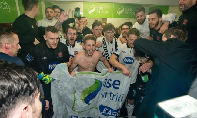 Dundalk players celebrate