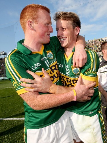 Johnny Buckley and Donnchadh Walsh celebrate