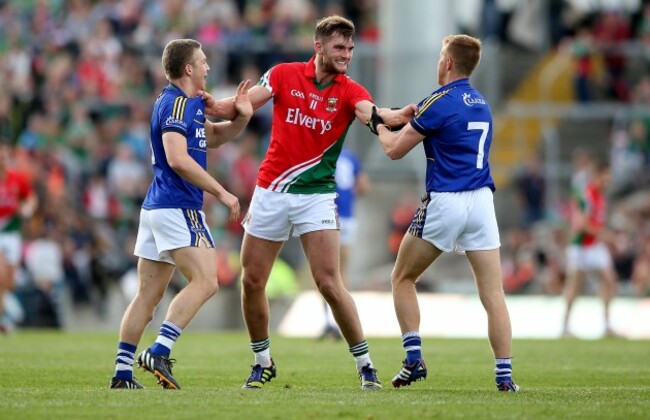 Peter Crowley and Fionn Fitzgerald with Aidan O'Shea