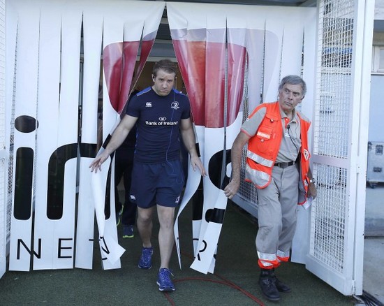 Luke Fitzgerald arrives at the Stade Pierre Antoine