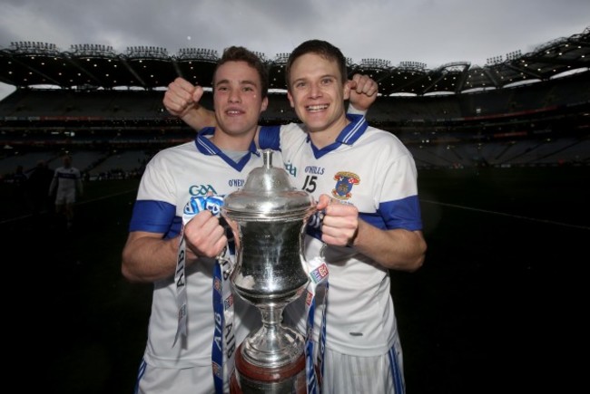 Tomas Quinn and Cameron Diamond celebrate