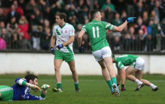 Ciaran Kelly celebrates after scoing a goal