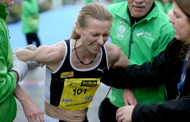 Ireland's Maria McCambridge after coming second in the women's race