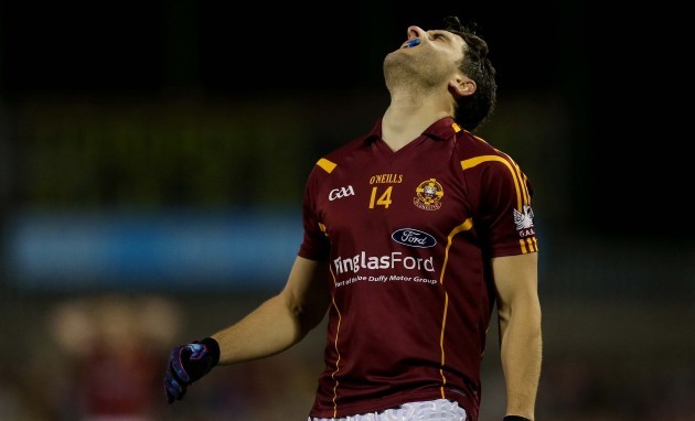 Bernard Brogan reacts to a missed chance late in the game