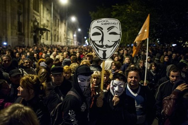 Hungary Protest Internet Tax