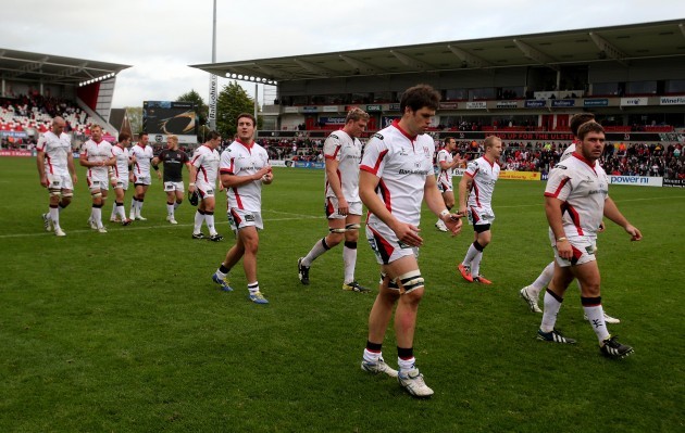 The Ulster players after the game
