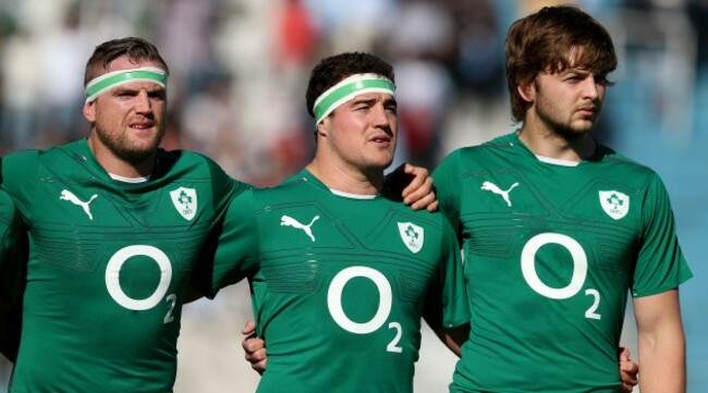 Jamie Heaslip, Rob Herring and Iain Henderson