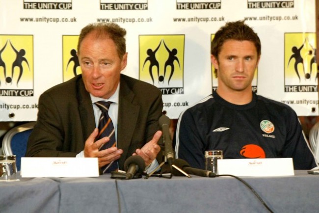 Brian Kerr and Robbie Keane