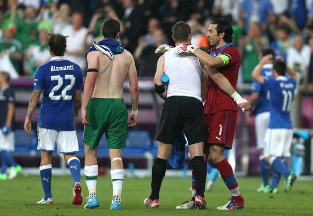 Soccer - UEFA Euro 2012 - Group C - Italy v Republic of Ireland - Municipal Stadium