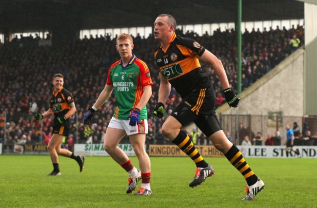 Kieran Donaghy celebrates scoring a goal