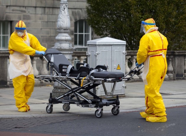 Ebola Drill in Dublin. he Mater Hospit