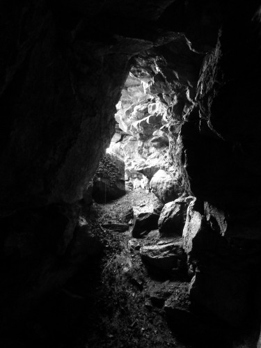 cave at Glencar, Sligo that sheltered 34 men over six weeks in 1922