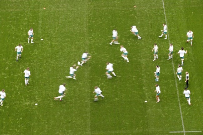 General view of Ireland training today
