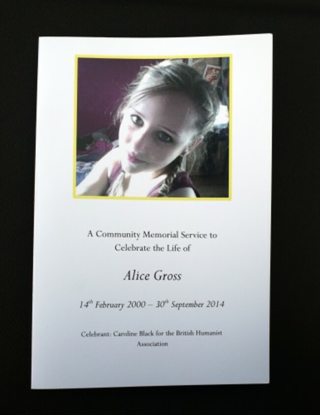 Alice Gross public memorial service