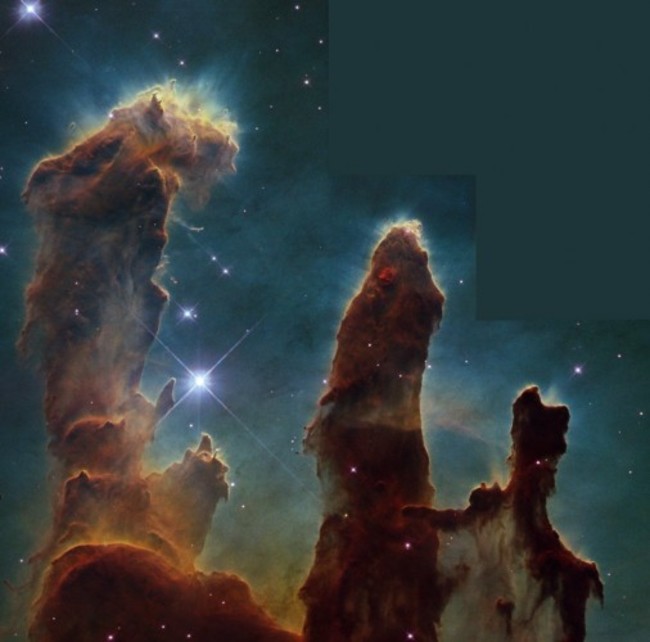 this-hubble-image-of-the-eagle-nebula-is-a-classic-but-do-you-know-where-to-look-check-out-the-top-of-the-tallest-pillar-and-youll-see-little-fingers-sticking-out-of-the-column-these-finger-looking-protrusions-are