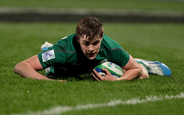 Garry Ringrose scores a try