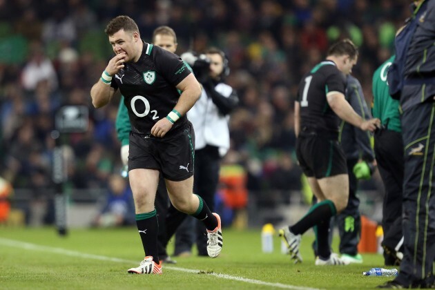 Dave Kilcoyne takes to the field to make his debut