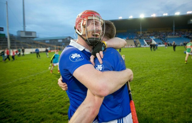 Denis Maher and Michael Cahill celebrate winning