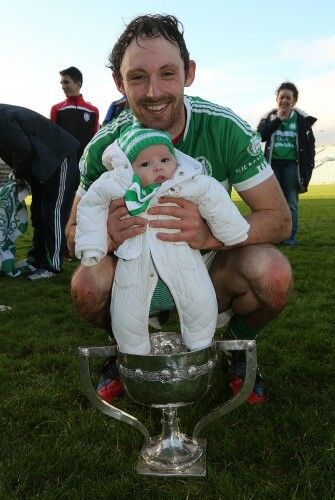 Paudie and Fiadh O'Brien celebrate after the game