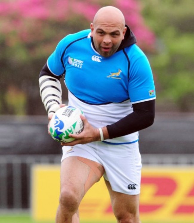 Rugby Union - IRB Rugby World Cup 2011 - South Africa Training - Hutt Recreation Centre