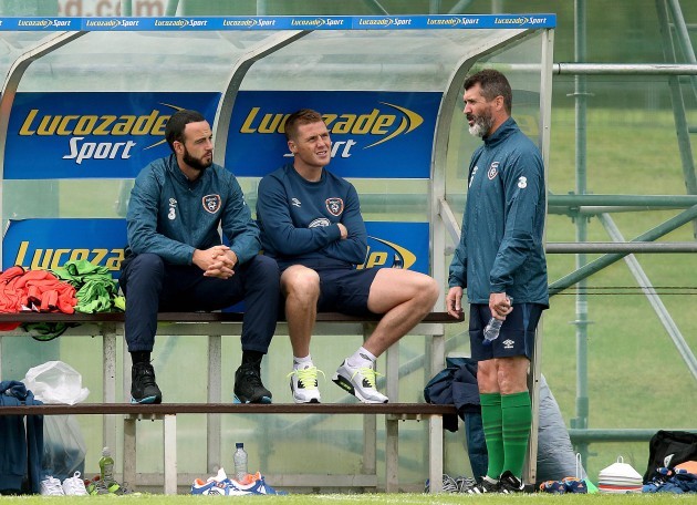 Roy Keane with Marc Wilson and James McCarthy 1/9/2014