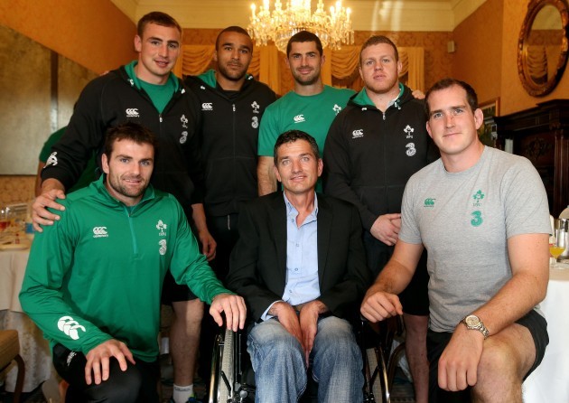 Rugby legend Joost van der Westhuizen Meets The Irish Rugby Team