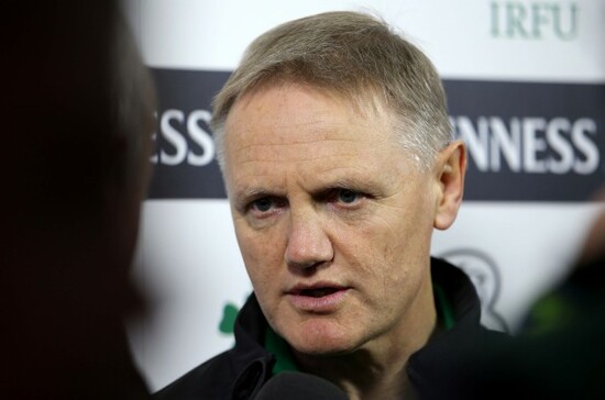 Joe Schmidt interviewed before the game