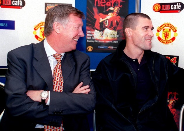 Sir Alex Ferguson and Roy Keane