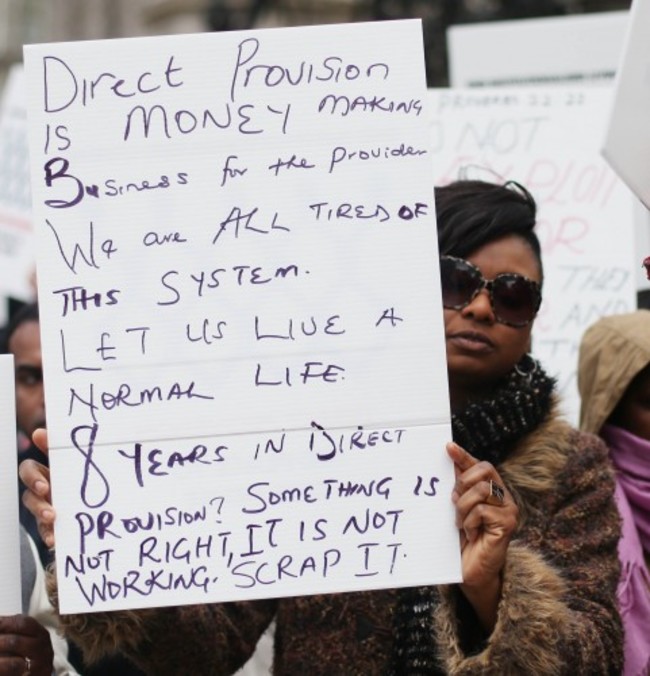Asylum protest march in Dublin