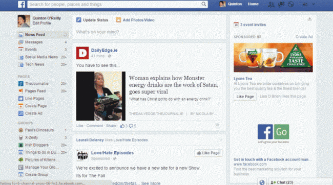 Facebook change newsfeed