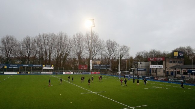 General view of Georgia squad training today 11/11/2014