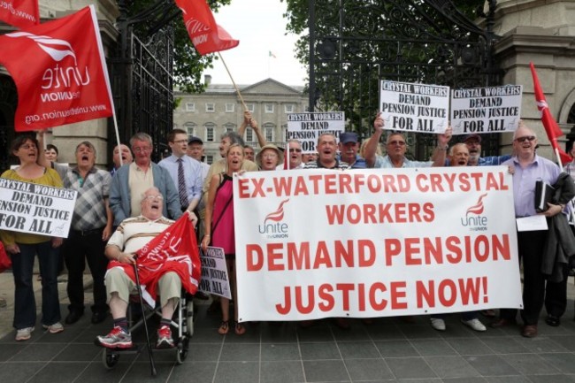 Waterford Crystal Pensions Protests