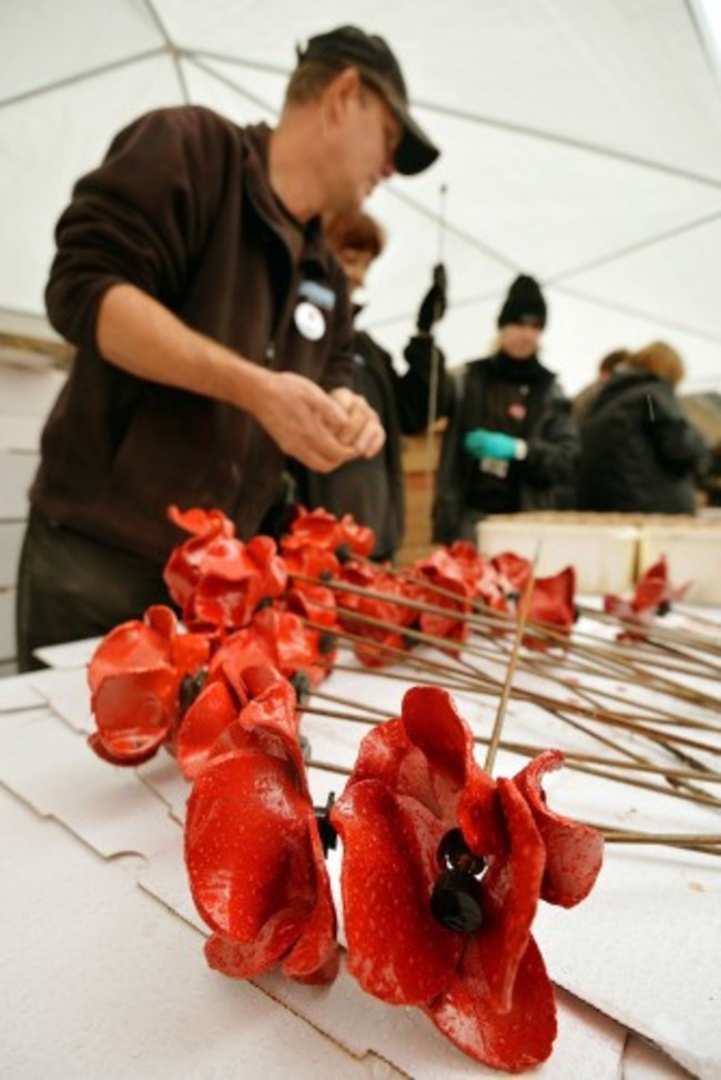 Blood Swept Lands and Seas of Red installation