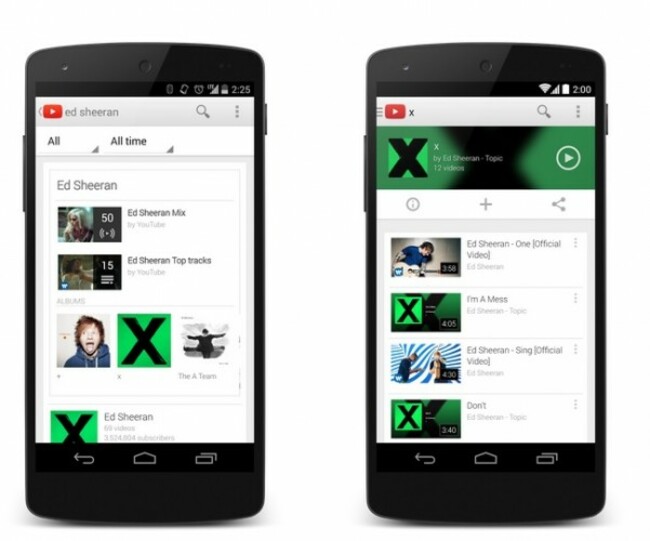 YouTube Music Key music