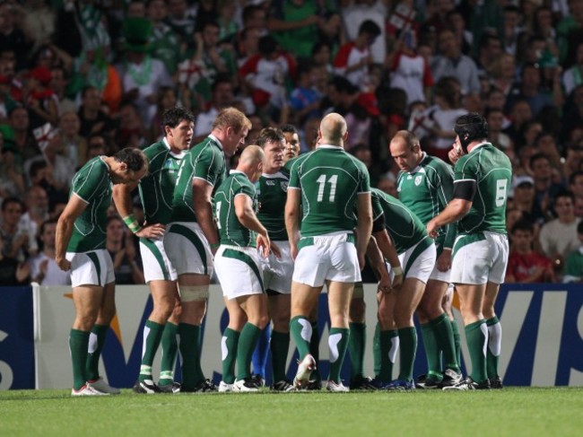 Ireland dejected after Georgia score