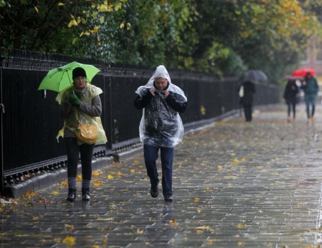 Dublin Weather Scenes. Pictured people