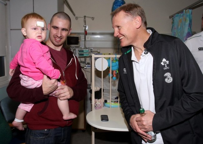 Joe Schmidt with Millie Greene and her Dad James