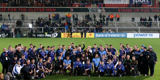 The two teams after the game