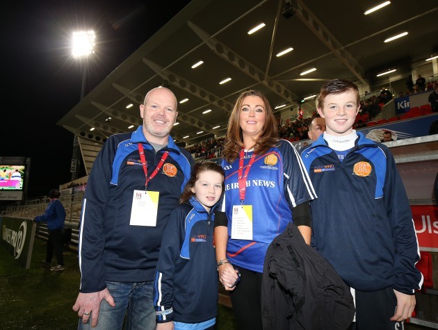 Anto Finnegan along with his wife Alison, daughter Ava and son Conall