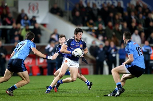 Niall McKeever in action with David Byrne