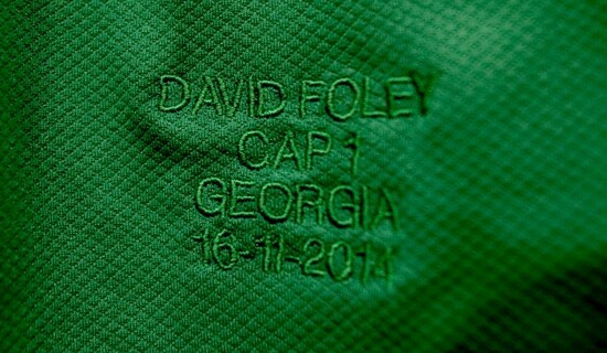 A general view of Dave Foley's jersey