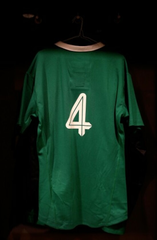 A general view of Dave Foley's jersey