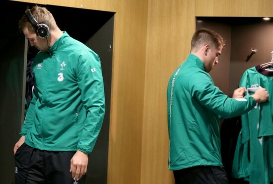 Dave Foley and Dominic Ryan before the game