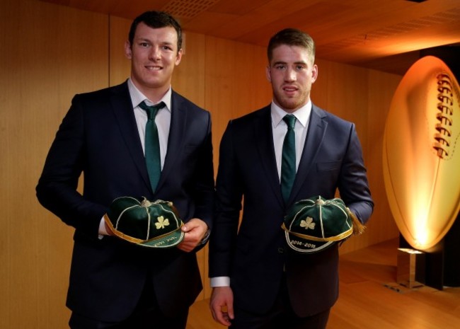Dominic Ryan and Robin Copeland with there1st caps