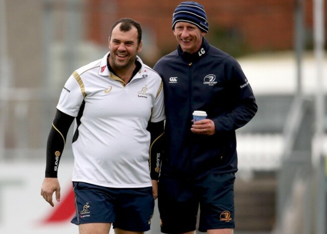 Michael Cheika and Leo Cullen 17/11/2014
