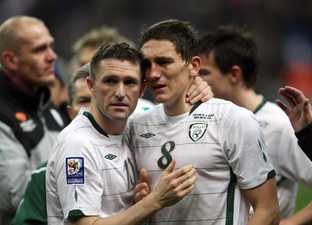 Robbie Keane and Keith Andrews
