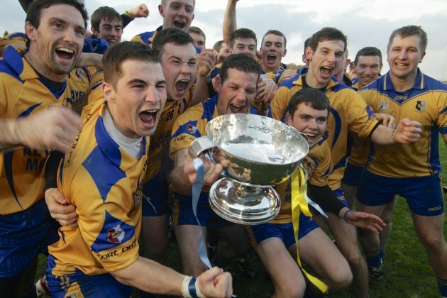 Portumna players celebrate with the Tom Callanan cup