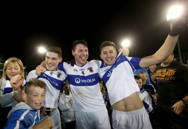 Diarmuid Connolly, Eamonn Fennell and Hugh Gill celebrate